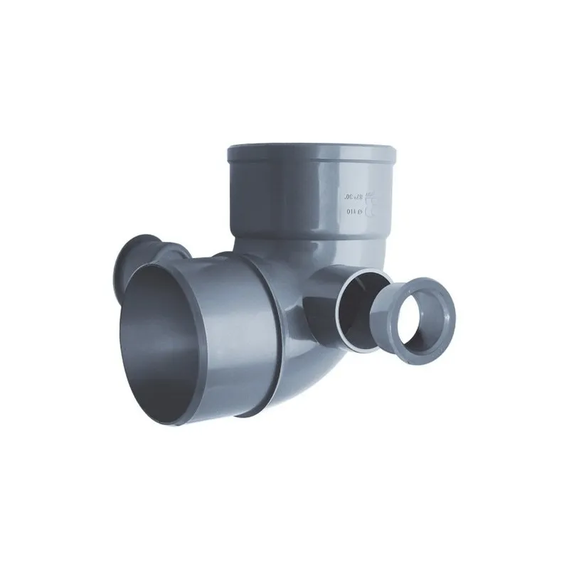 CODO PVC 87º M H DOBLE TOMA